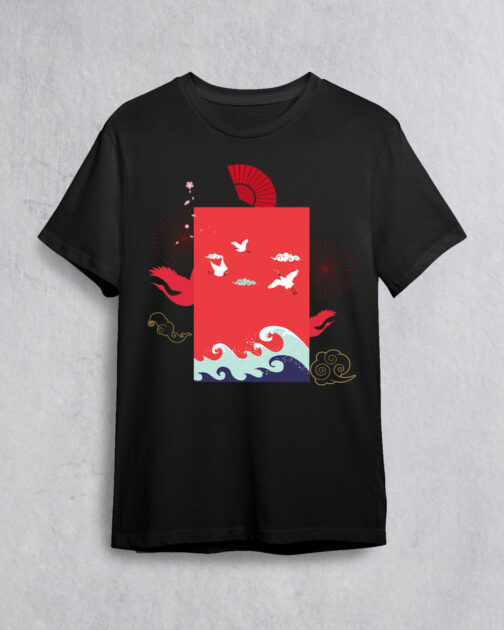 Ode To Japan Half Sleeve T-Shirt ODJ37