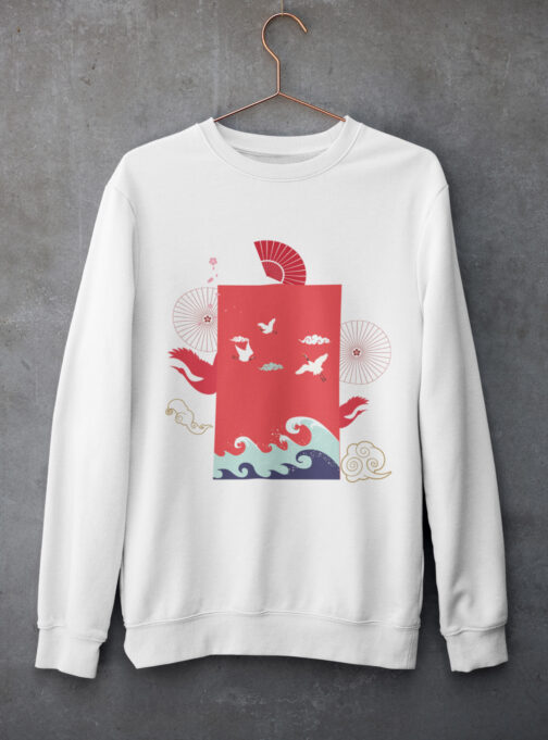 Ode To Japan Men's Sweatshirt ODJ37 - Image 2