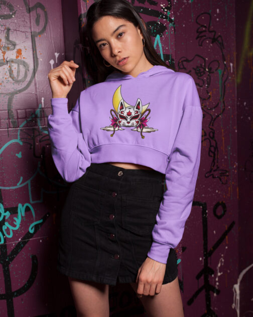 Ode To Japan Cropped Hoodie ODJ11