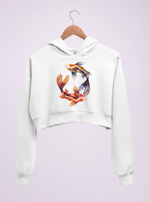 Ode To Japan Cropped Hoodie ODJ17 - Image 2