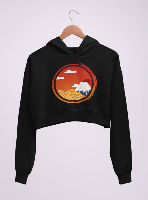 Ode To Japan Cropped Hoodie ODJ18 - Image 9