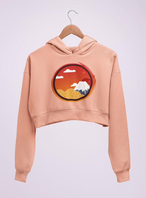 Ode To Japan Cropped Hoodie ODJ18 - Image 5