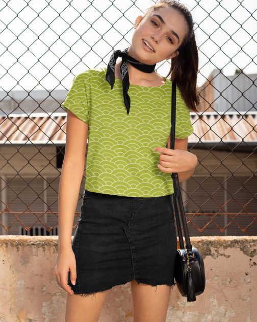 Ode To Japan Croptop ODJP04 Green