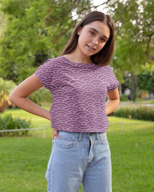 Ode To Japan Croptop ODJP04 Purple