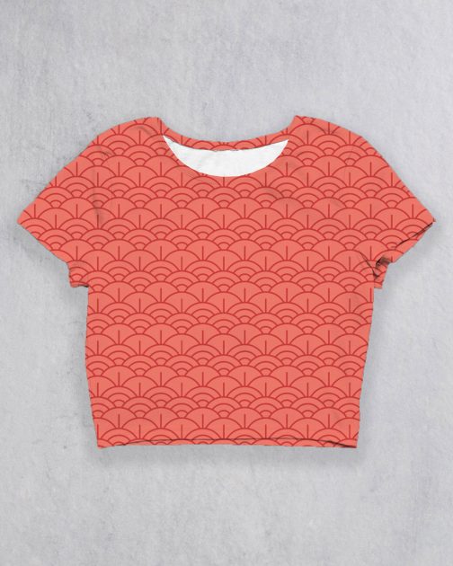 Ode To Japan Croptop ODJP05 Peach