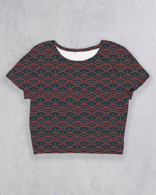 Ode To Japan Croptop ODJP05 Teal