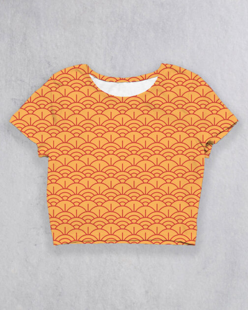 Ode To Japan Croptop ODJP05 Yellow