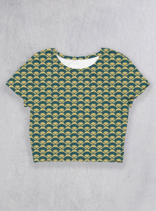 Ode To Japan Croptop ODJP15 Teal - Image 2